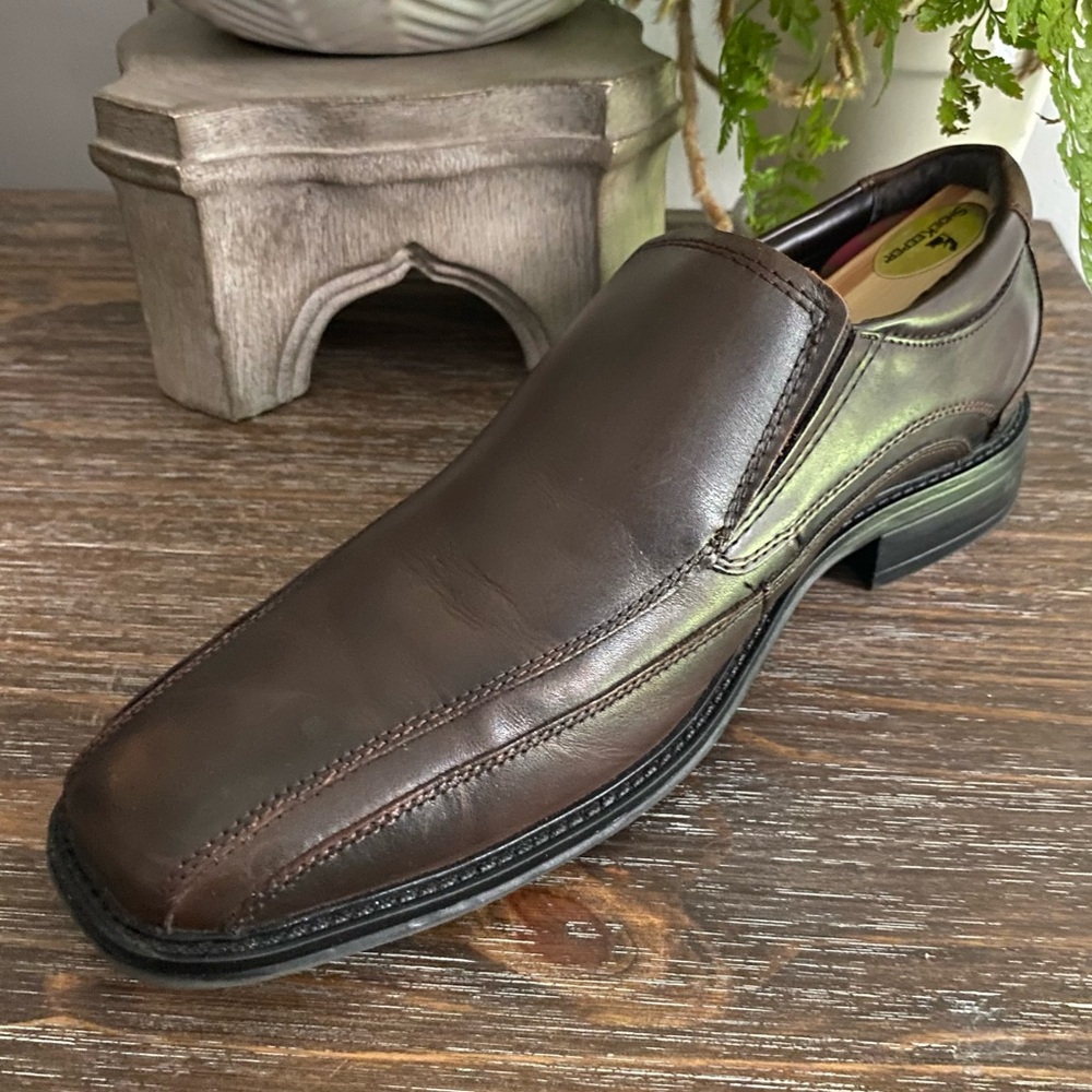 Dockers Men’s 9 M Slip On Loafers Casual‎ Shoes Brown Leather Low Top - Picture 5 of 10